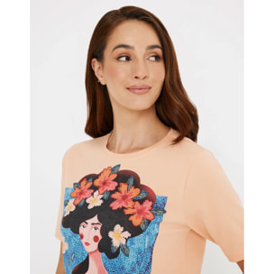 Camiseta Manga Corta Naranja - Pelzo