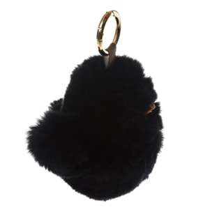 Scoglitti Portachiavi Donna.Pelle autentica Pelle di Coniglio Rex