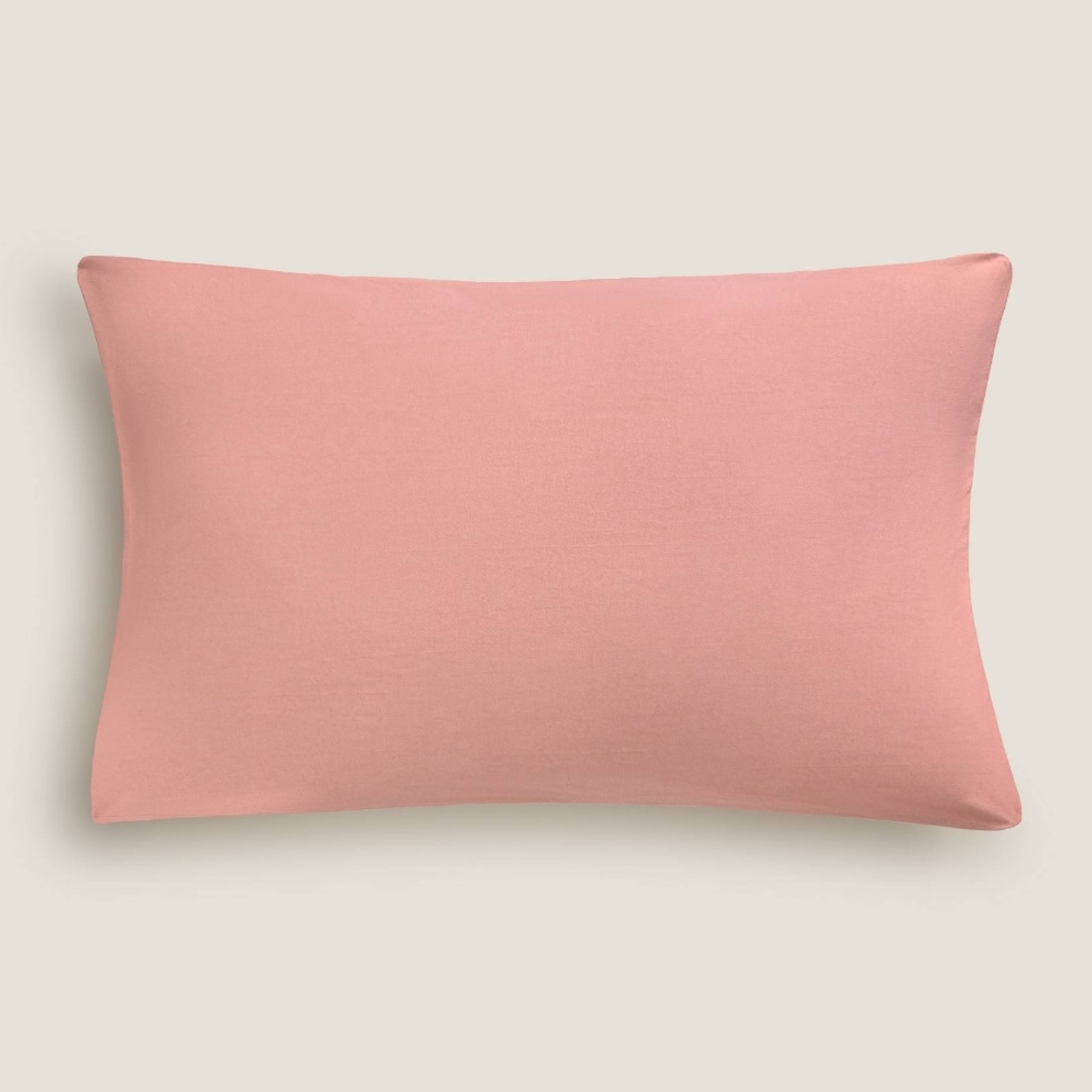 Funda de almohada punto de algodón Puntib color rosa empolvado Punto de algodón