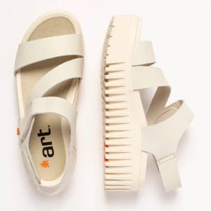 Sandalia de cuña 1573 NAPPA CREAM/BRIGHTON color Cream