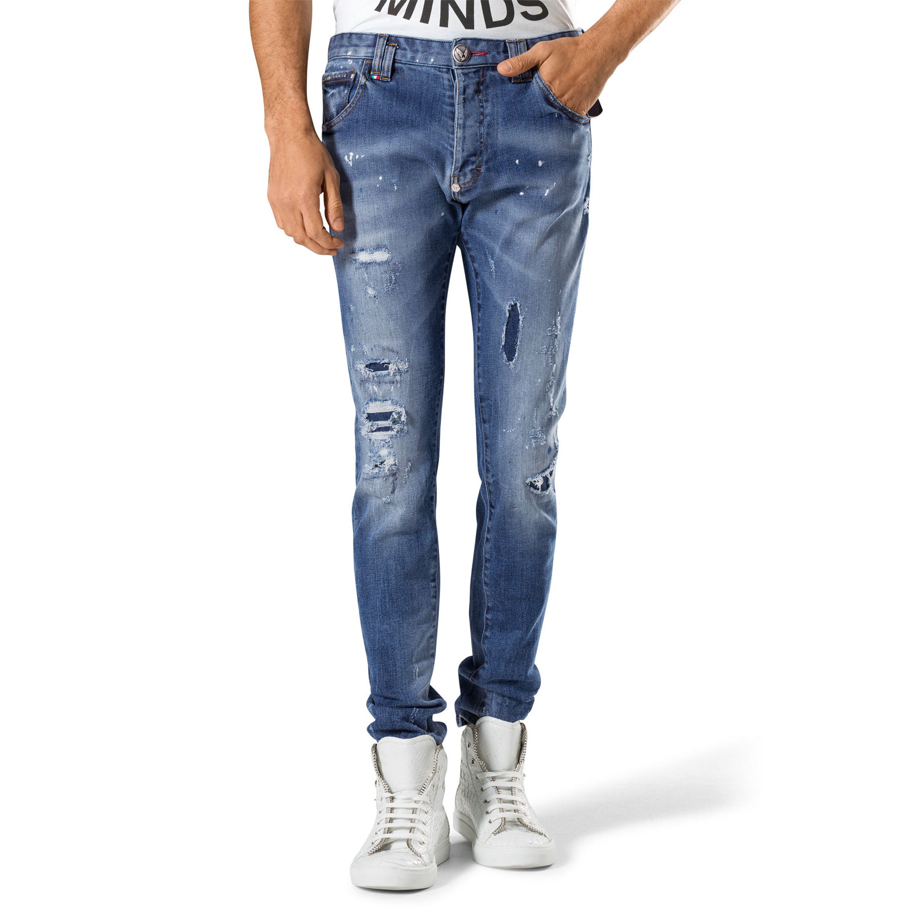 PHILIPP PLEIN super straight cut "positano"