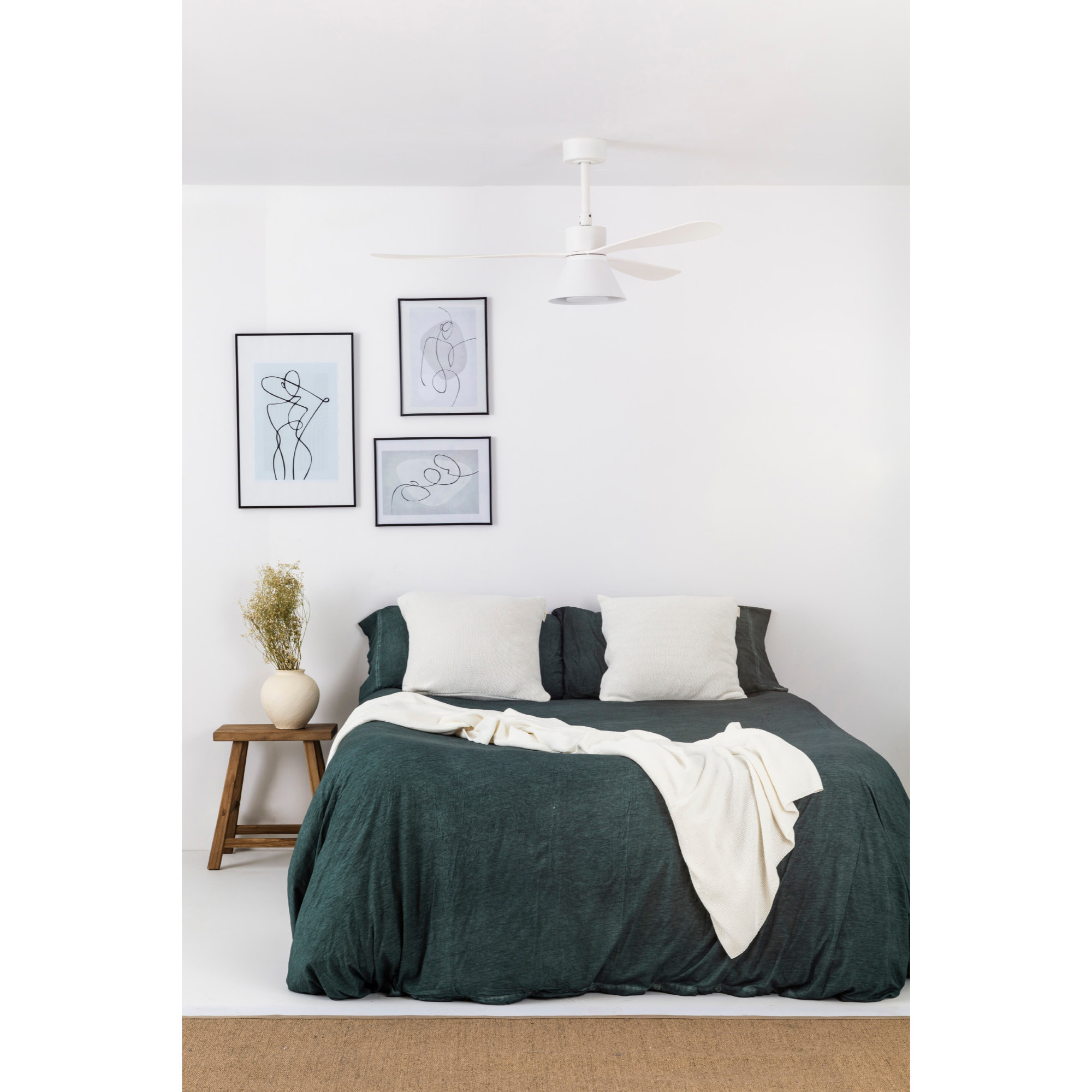 AMELIA L CONE LED Ventilatore a soffitto  bianca