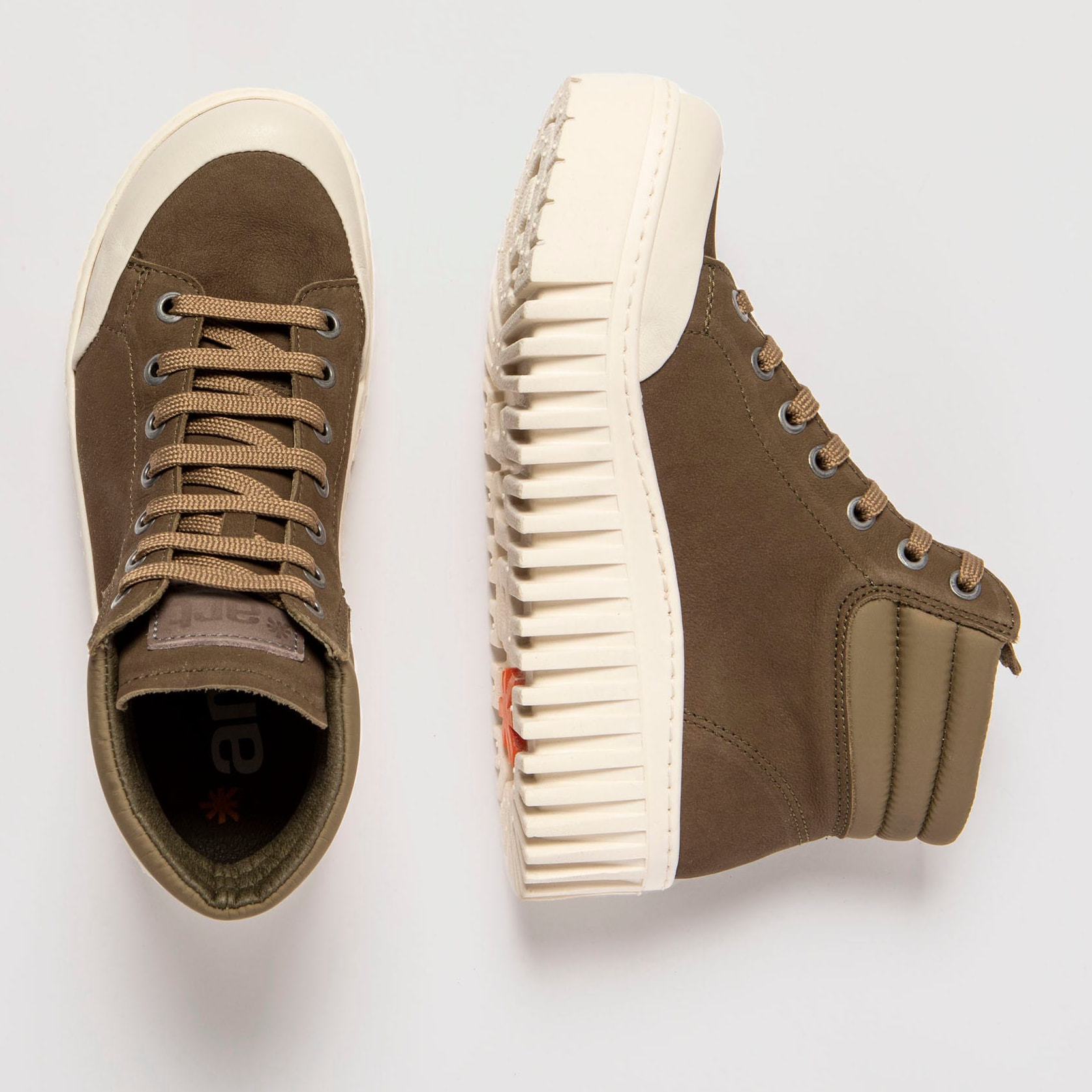 Botines 1532 NOBUCK-W KAKI-CREAM/BRIGHTON color Kaki-cream