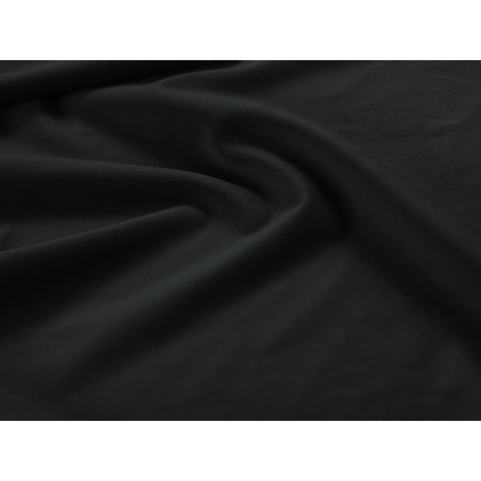Canapé convertible avec coffre de rangement "Vermont" 3 places en velours noir