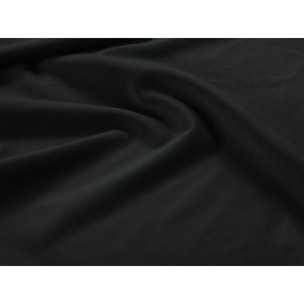 Canapé convertible avec coffre de rangement "Vermont" 3 places en velours noir