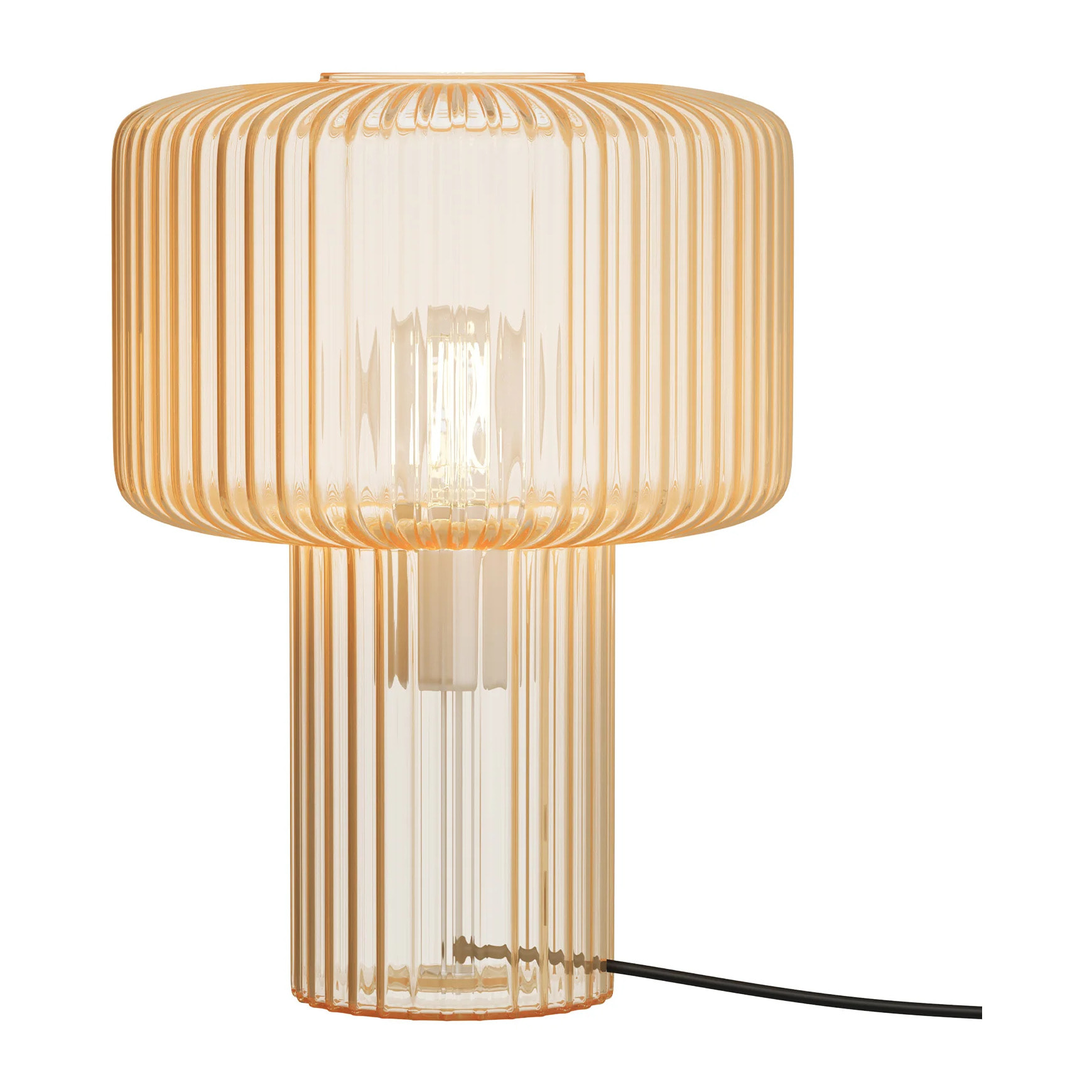 Lampe à poser en verre cannelé - Verra