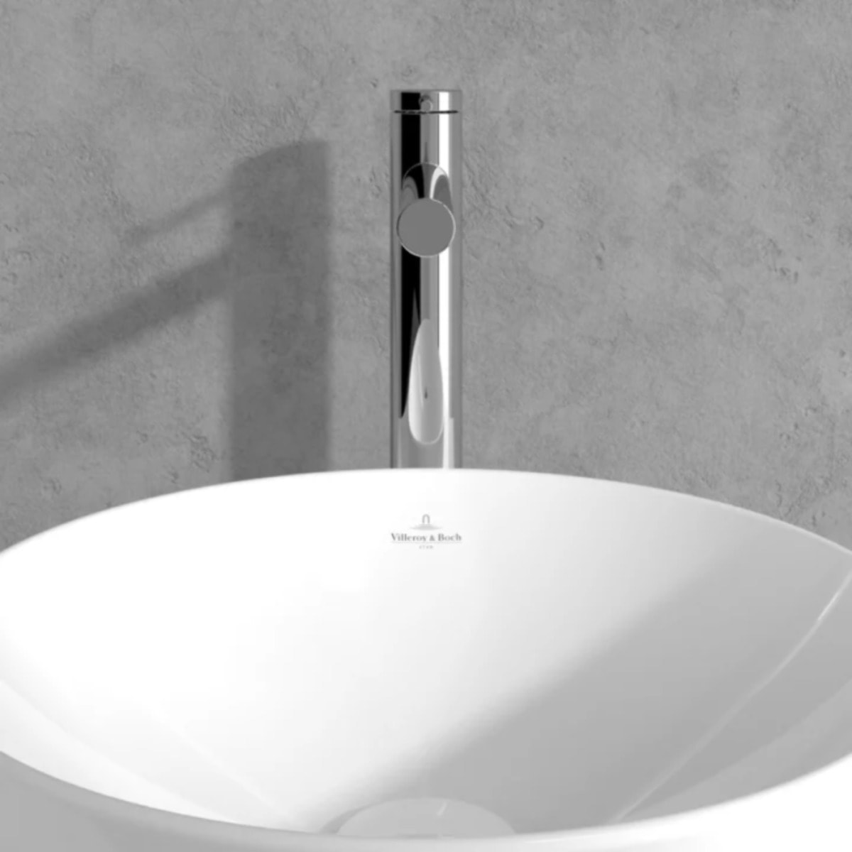 Mitigeur lavabo surélevé Loop & Friends sans tirette Chrome