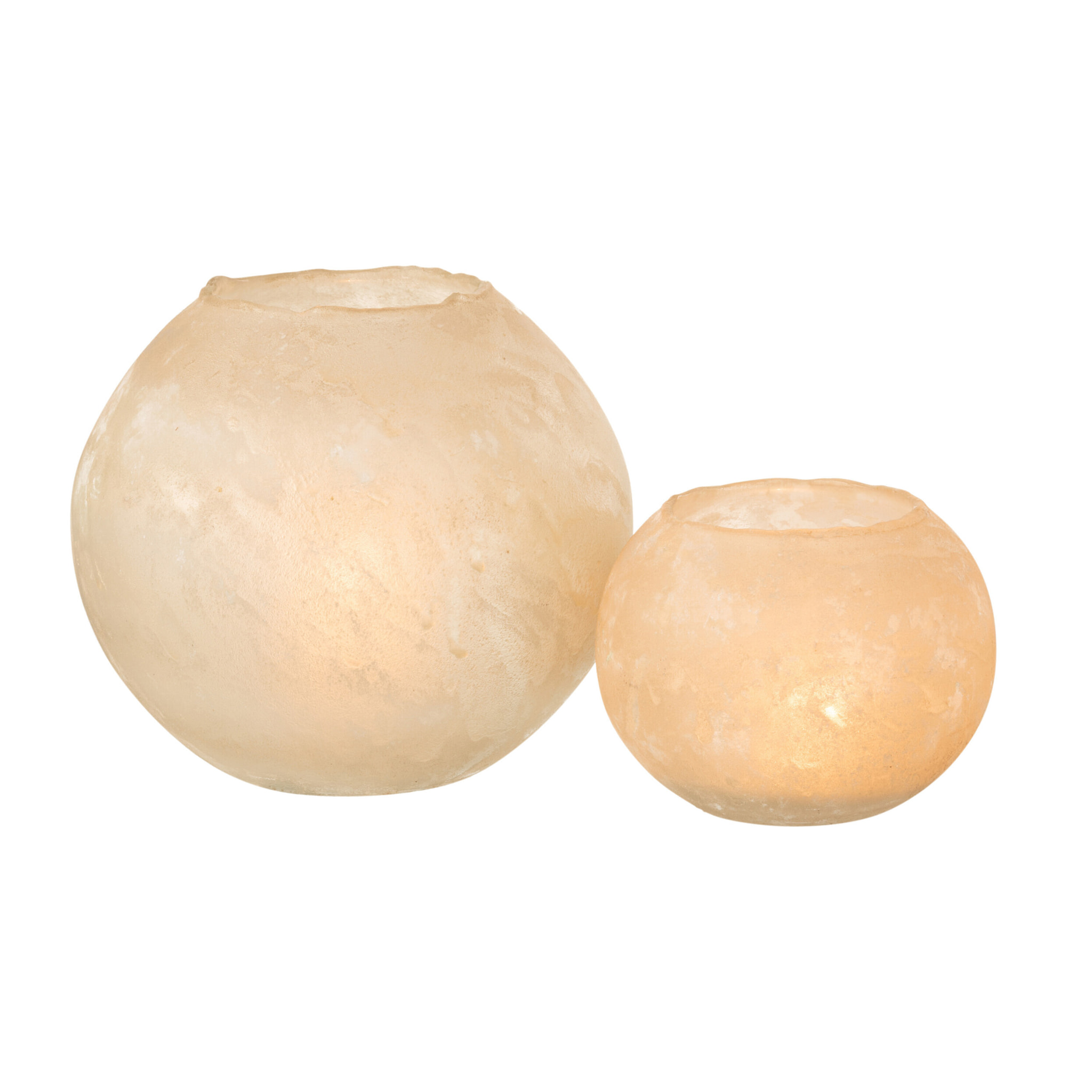 J-Line vase Soda Rond - verre - or - large - Ø 25 cm