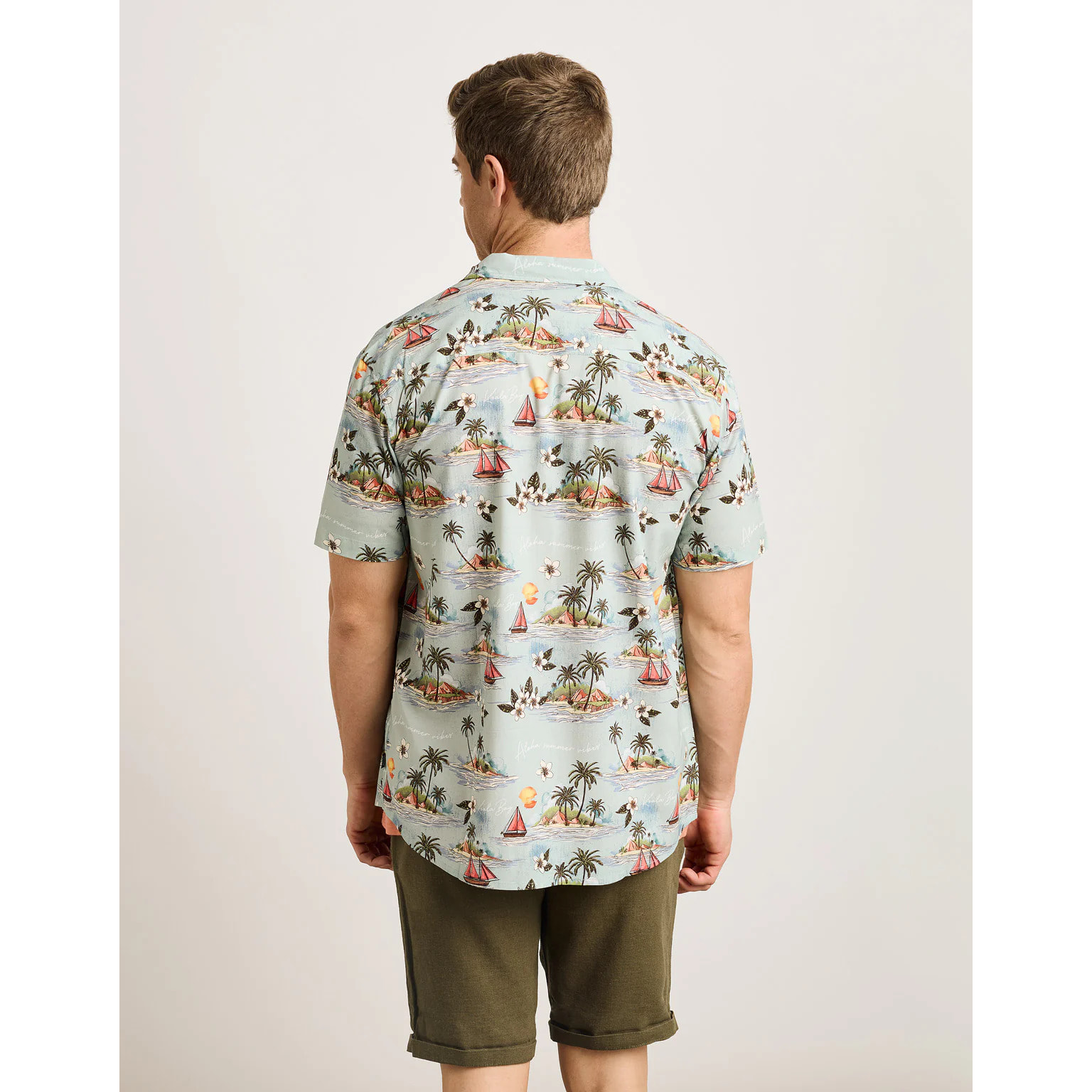 Camisa Manga Corta Azul Celeste - Cashoy