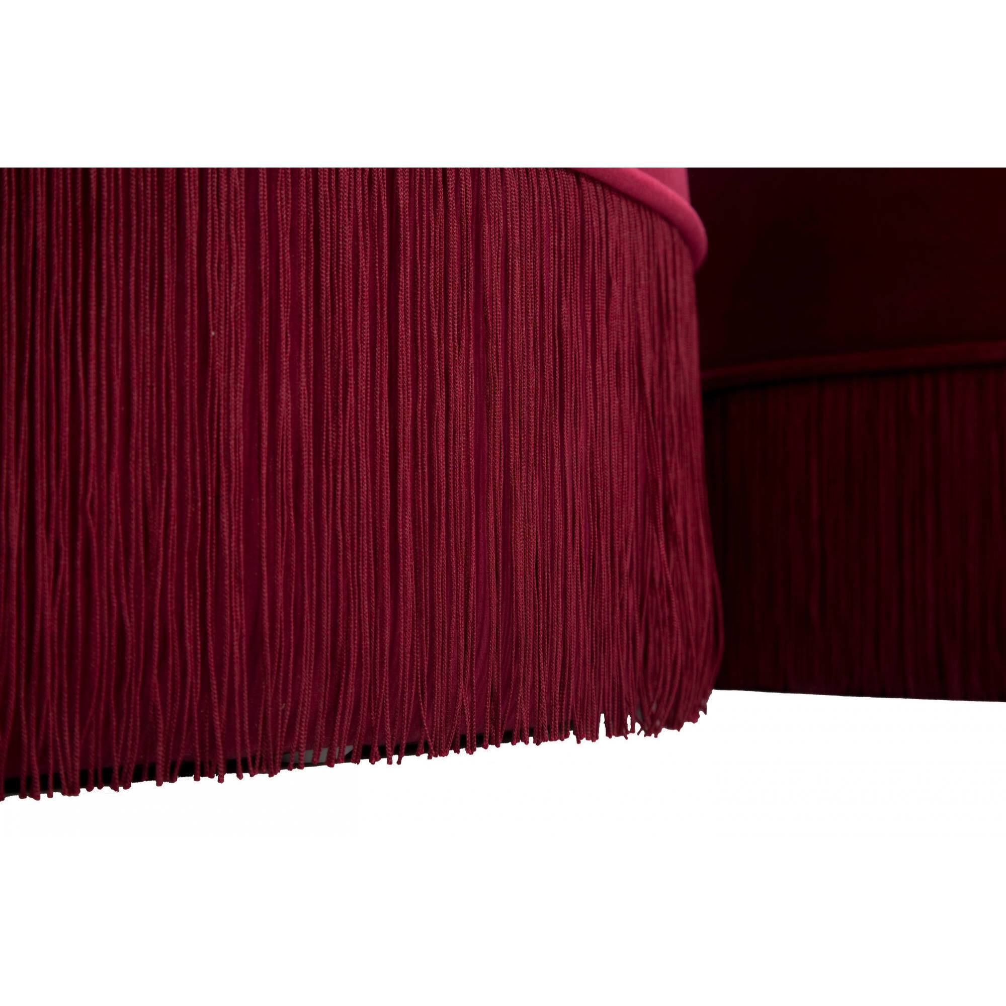 Pouf contenitori, Legno Di Pino e Legno Di Playwood e Spugna E Poliestere, Colore Bordeaux, Misure: 71 x 71 x 41 cm