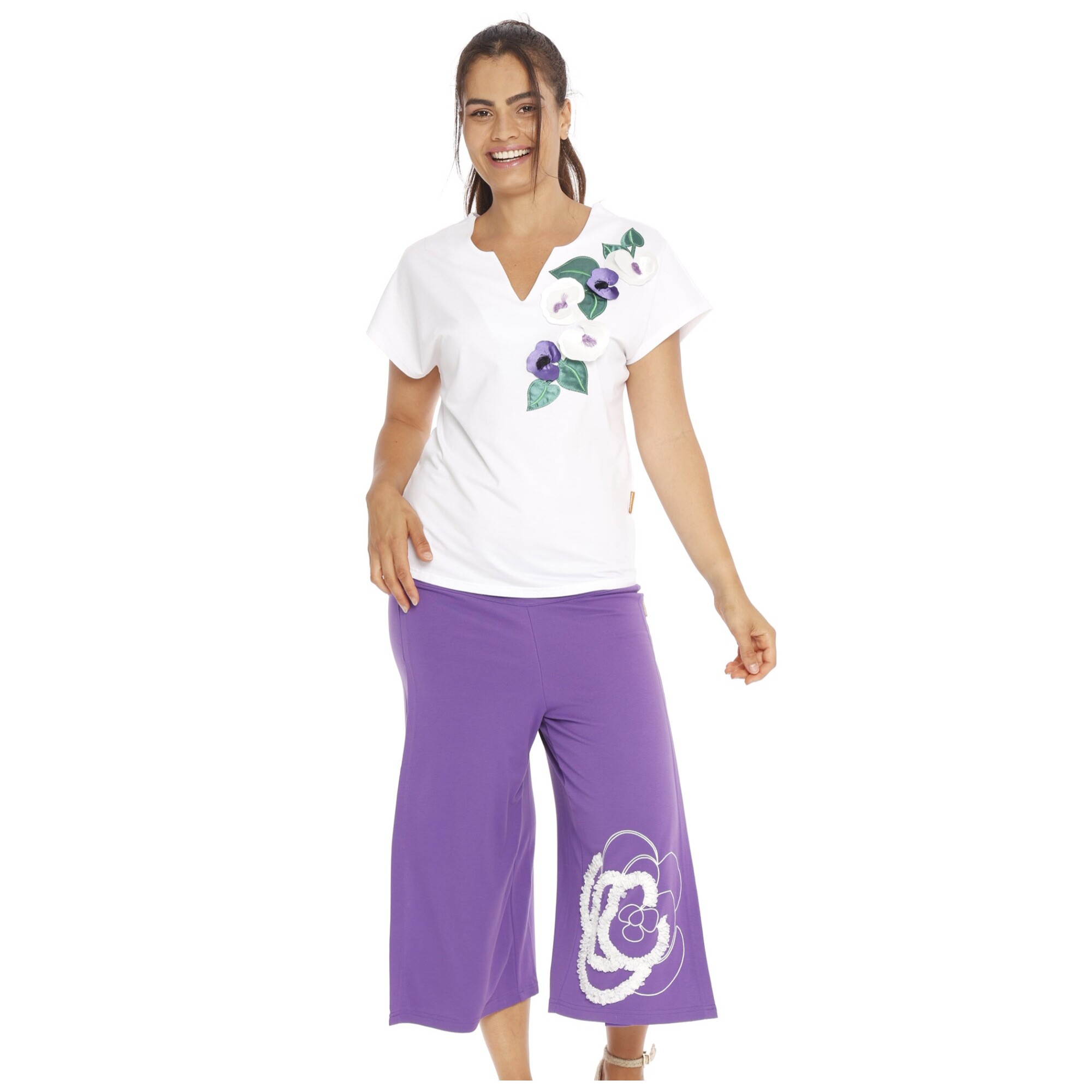 Mamatayoe Pantalón Briza Para Mujer, Morado