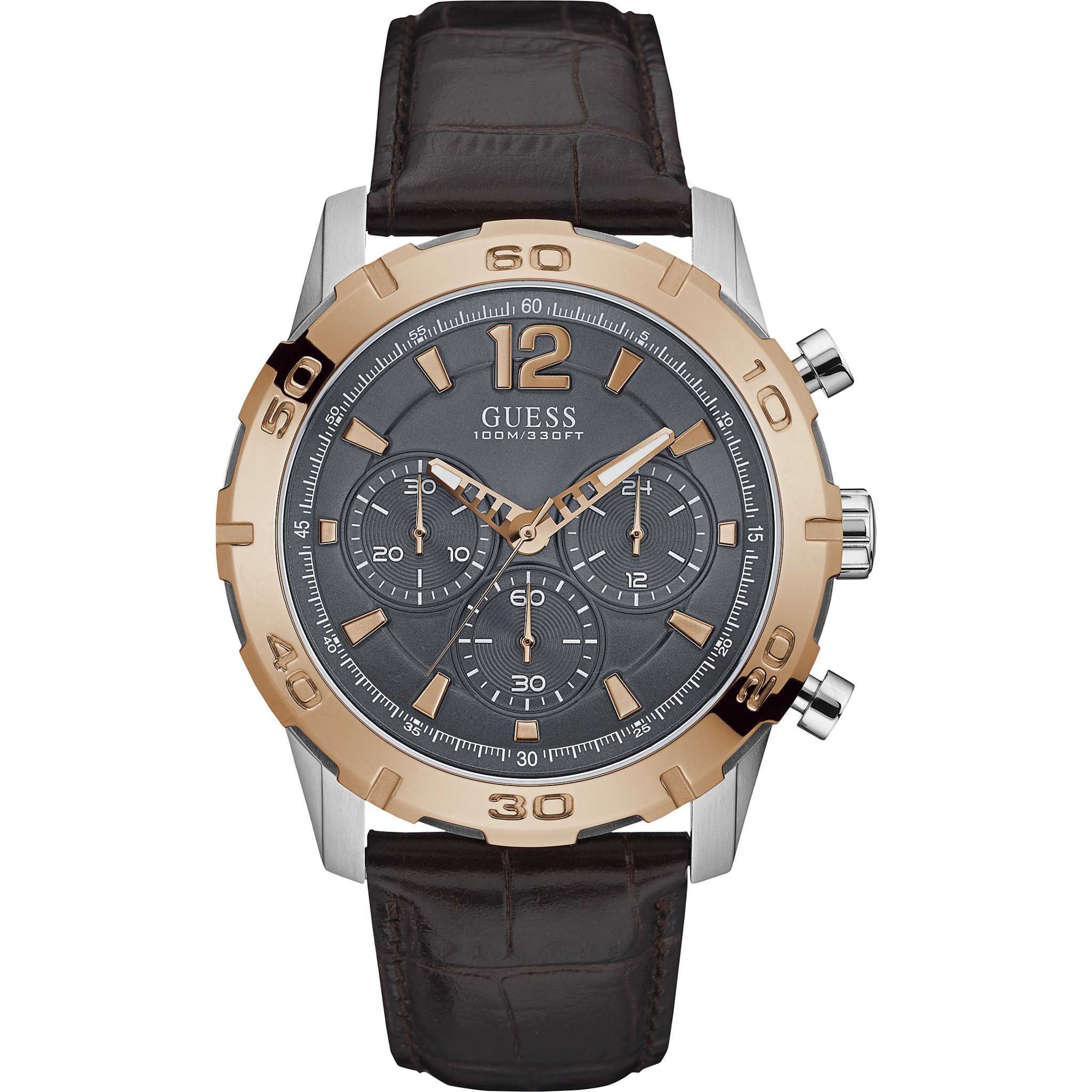 Reloj Guess W0864G1 Hombre Analogico Cuarzo con Correa de Piel