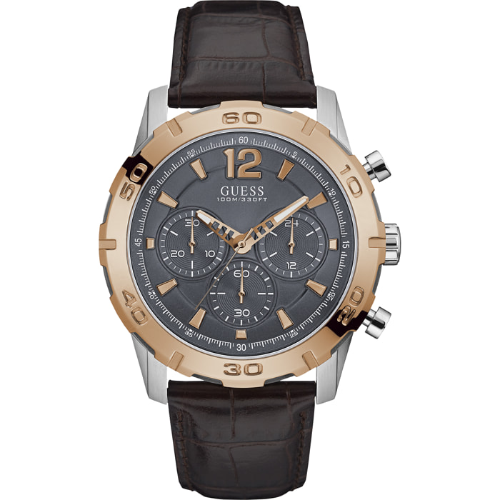 Reloj Guess W0864G1 Hombre Analogico Cuarzo con Correa de Piel