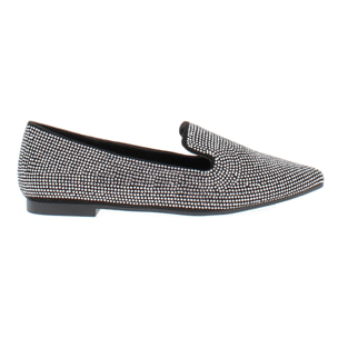 Marina Galanti Scarpe Donna Micro-strass Embellished Eco-Suede Ballet Flat MG W24A043 Silver
