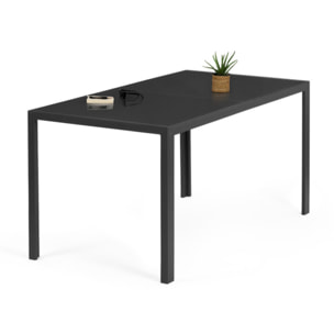 Ensemble repas Formentera 6 places gris