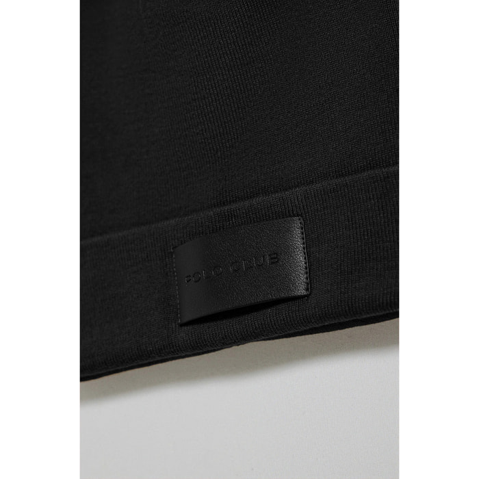 Gorro Vito negro con detalle de etiqueta Polo Club