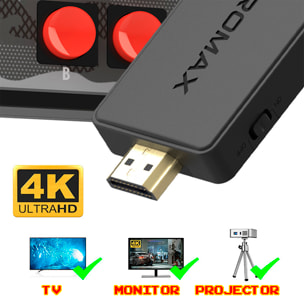 Console per videogiochi Y2 PLUS connessione al tuo schermo TV. Supporta 4K. Include 1800 giochi.