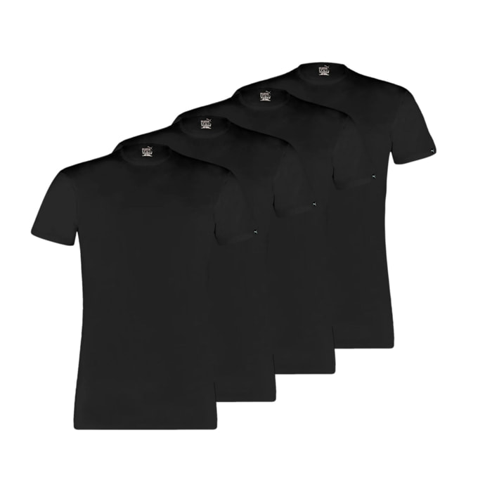 Intimo Puma Basic Crew Tee 4 Pieces Nero