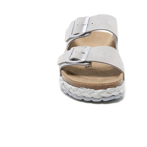 SANDALO CON ZEPPA BILLOWY GRIGIO