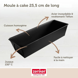 Set de 4 ustensiles de pâtisserie moule à gâteaux bol et spatule pâtisserie Black mettallic Black mettallic Zenker  Black mettallic