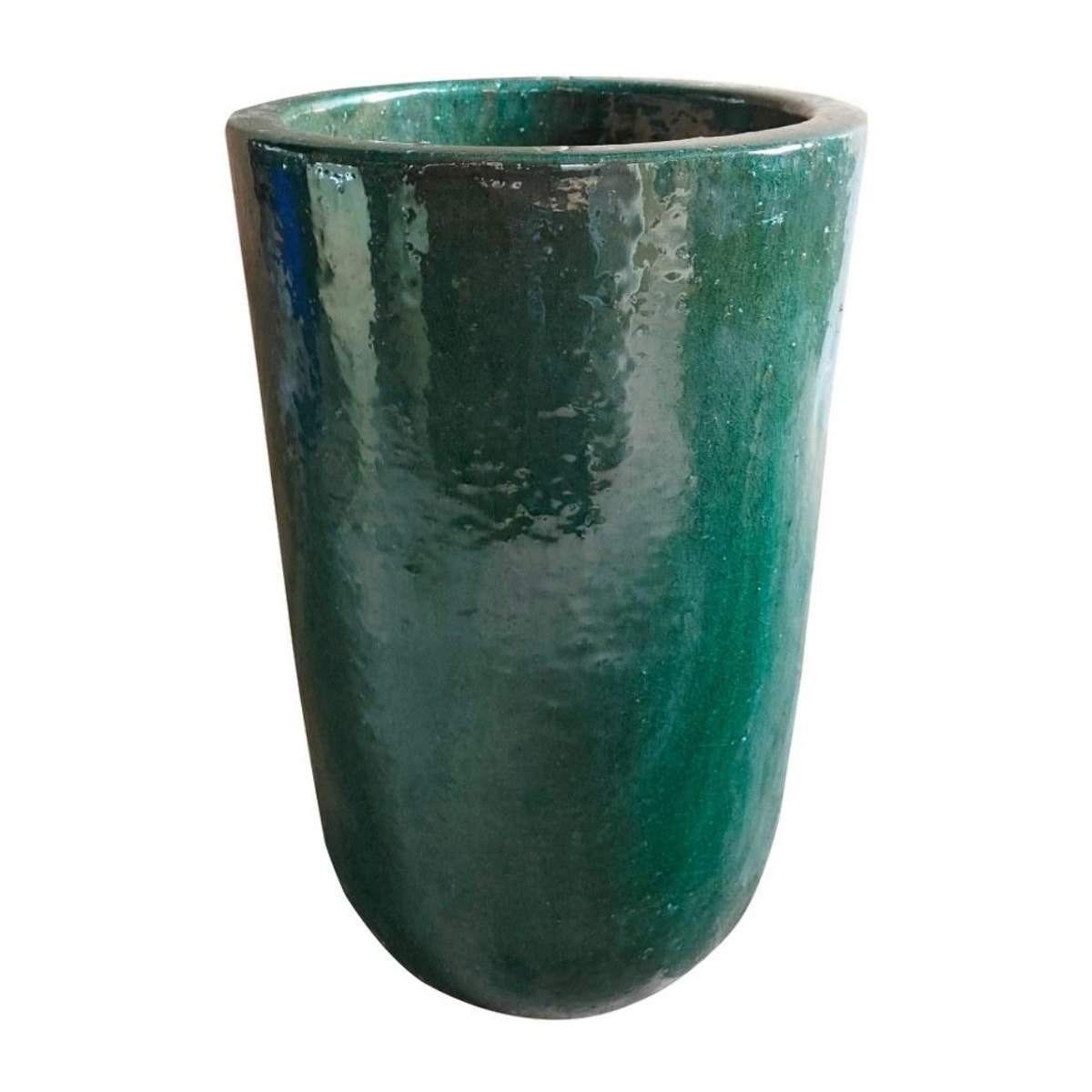 Vaso in terra cotta verde bottiglia 38x58 cm - Inca