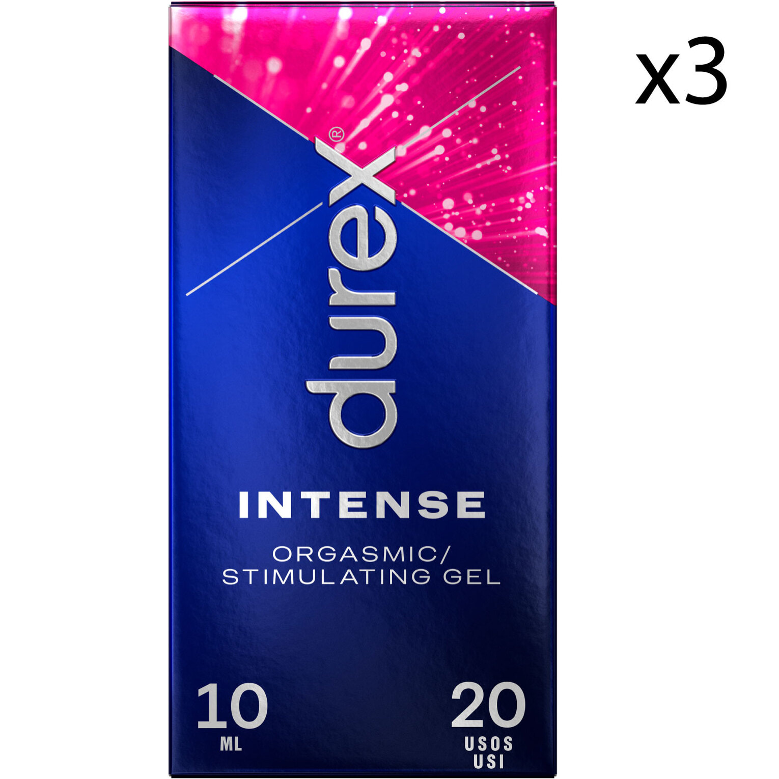 3x Durex Intense Gel Stimolante per un Intenso Orgasmo Femminile - 3 x 10ml