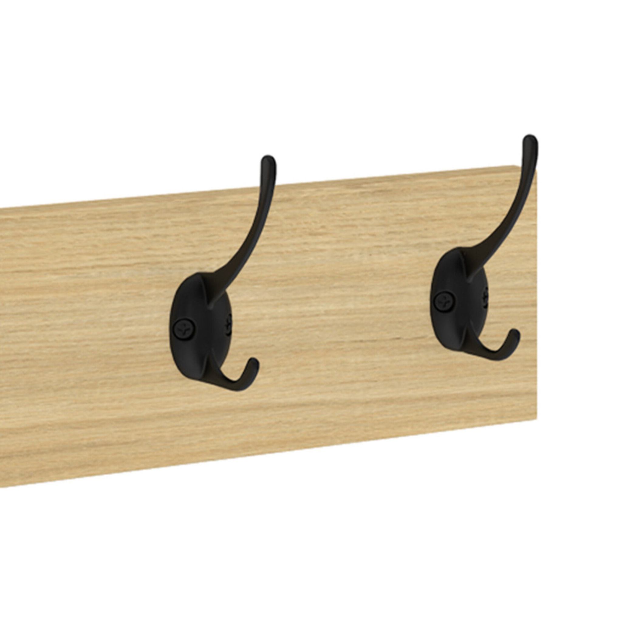 Porte manteau mural Memphis 5 patères - lot de 2