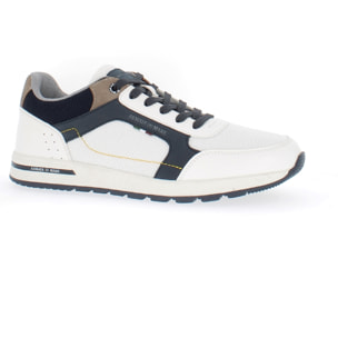 Armata di Mare Scarpe Uomo Sneakers Casual Stringate con Soletta Rimovibile in Memory Foam AMU SS23L339 Off White Navy