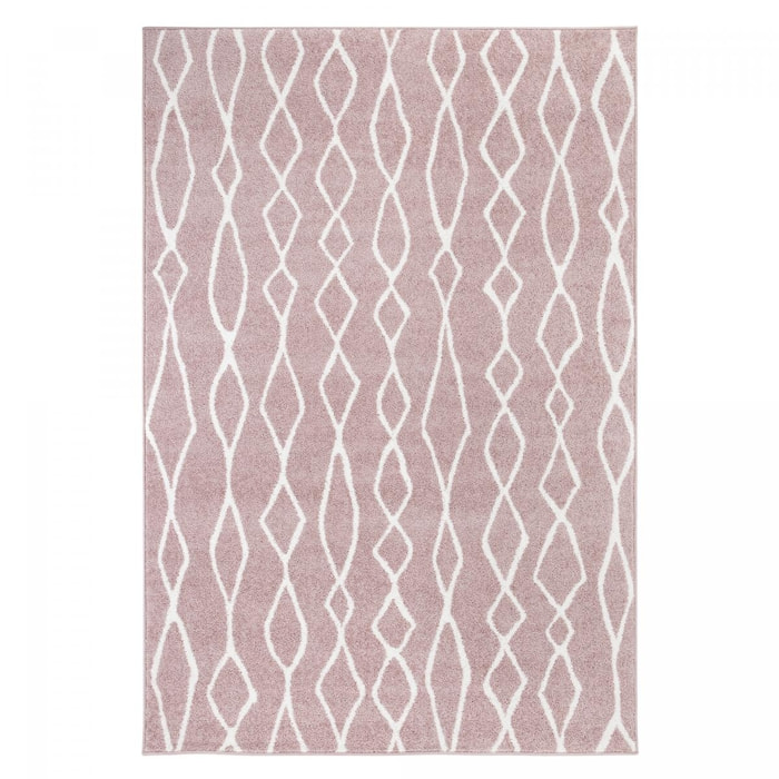 Tapis salon et chambre tissé motif géométrique COJI