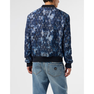 PHILIPP PLEIN Jacquard Denim Bomber Monogram