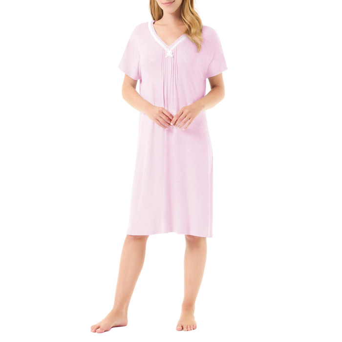 Camisón corto rosa