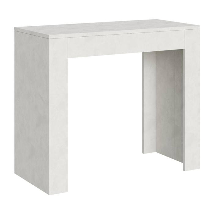 Console Emy Small cm.90x42 (extensible à 198) Blanc Spatulé