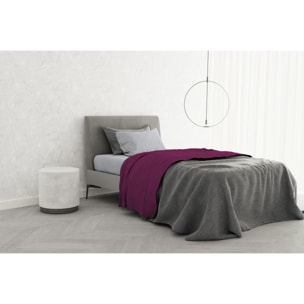 COMPLETO LETTO TRENDY CHIC MADE IN ITALY COTONE- FUCSIA SINGOLO