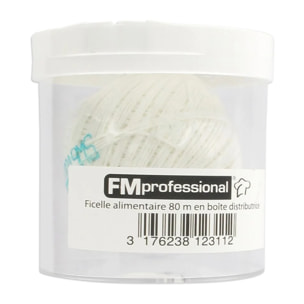 Pelote de ficelle alimentaire de 80 m avec distributeur FM Professional