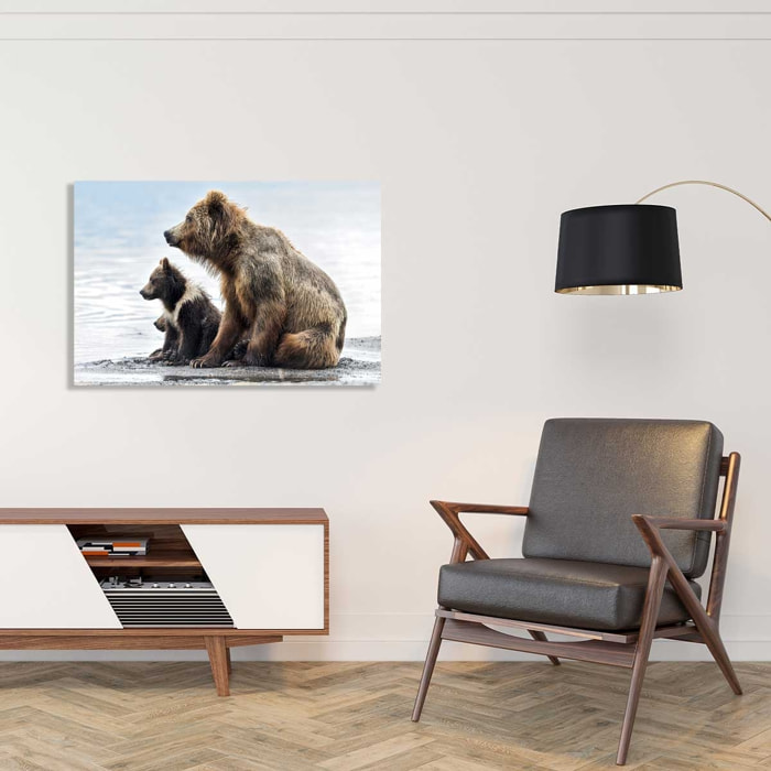 Tableau animaux profile Family Tableau alu Dibond