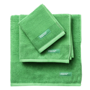 Set 3pcs toallas de baño verde benetton