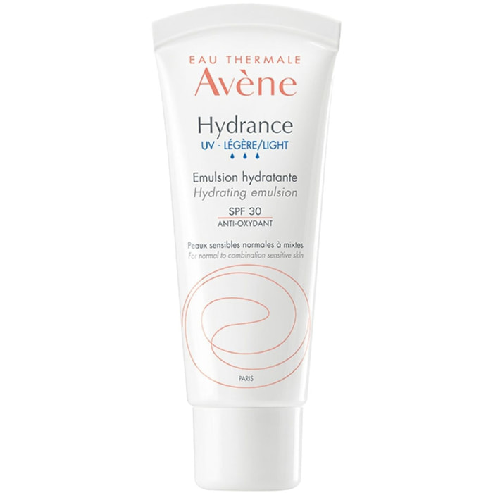 Hydrance UV Légère - Emulsion Hydratante SPF30 - Peaux Sensibles Normales à Mixtes 40 ml