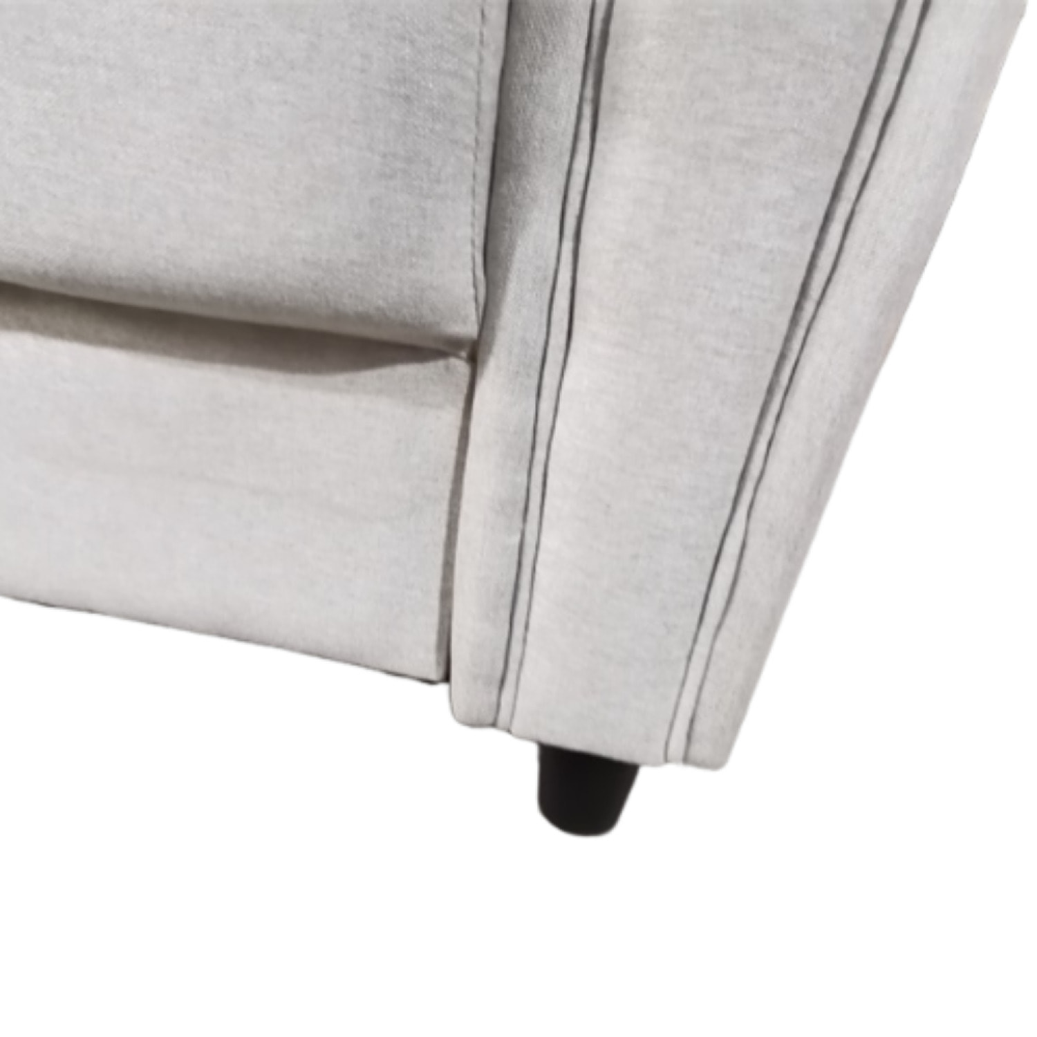 MALERNE - Canapé droit design en tissu 4 places