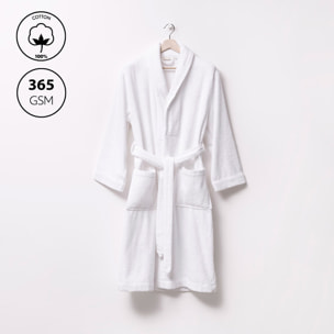 Albornoz s/m 100% algodón 360gsm blanco scalpers home