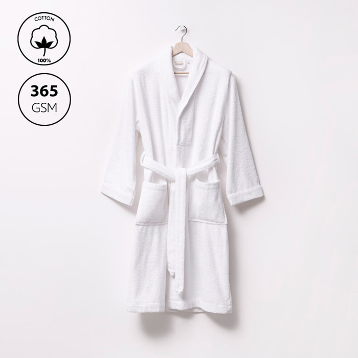Albornoz s/m 100% algodón 360gsm blanco scalpers home