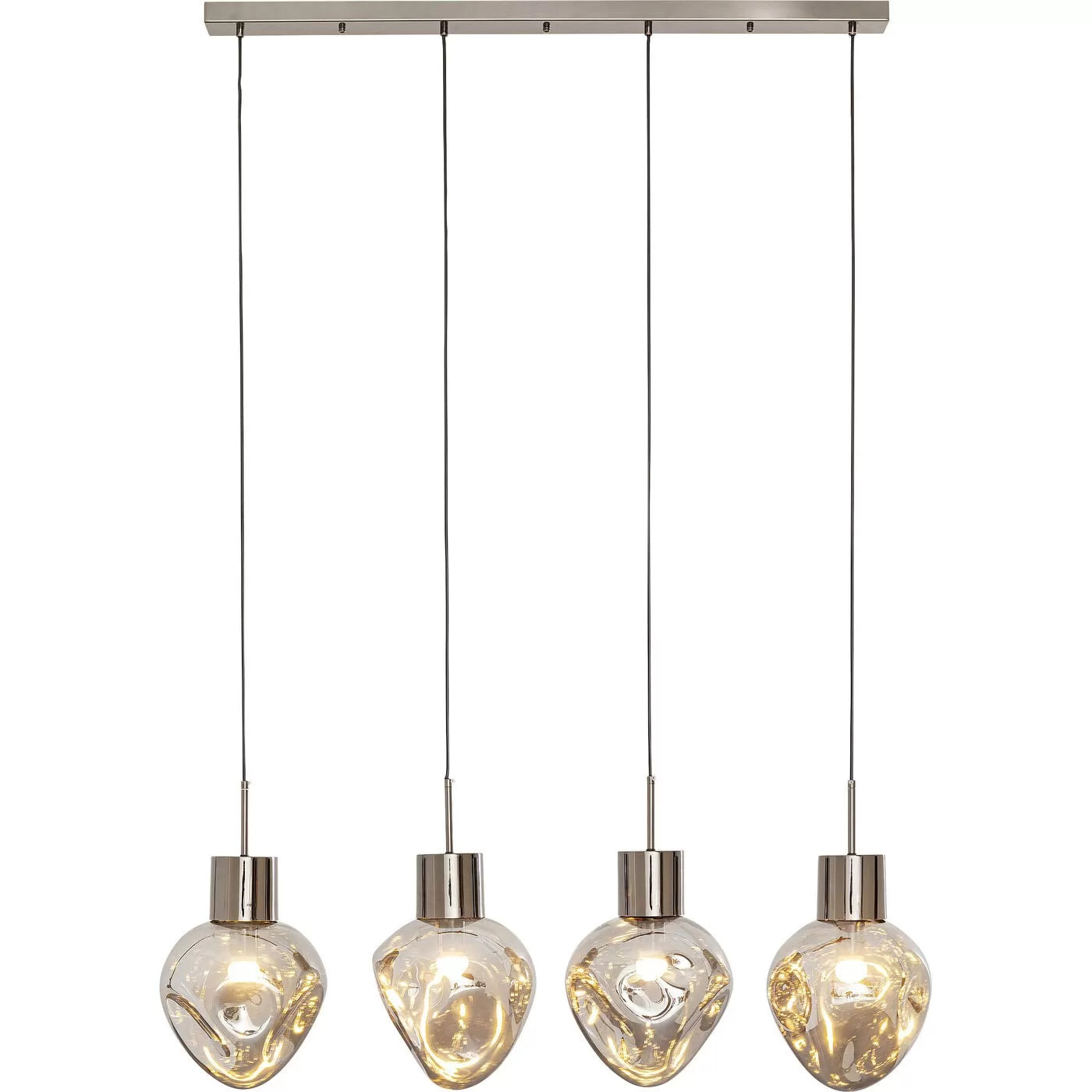 Suspension Supernova 110cm argentée Kare Design