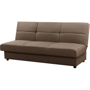 Canapé Clic-Clac ''Enzo'' - 185 x 84 x 85 cm - 3 places - Taupe