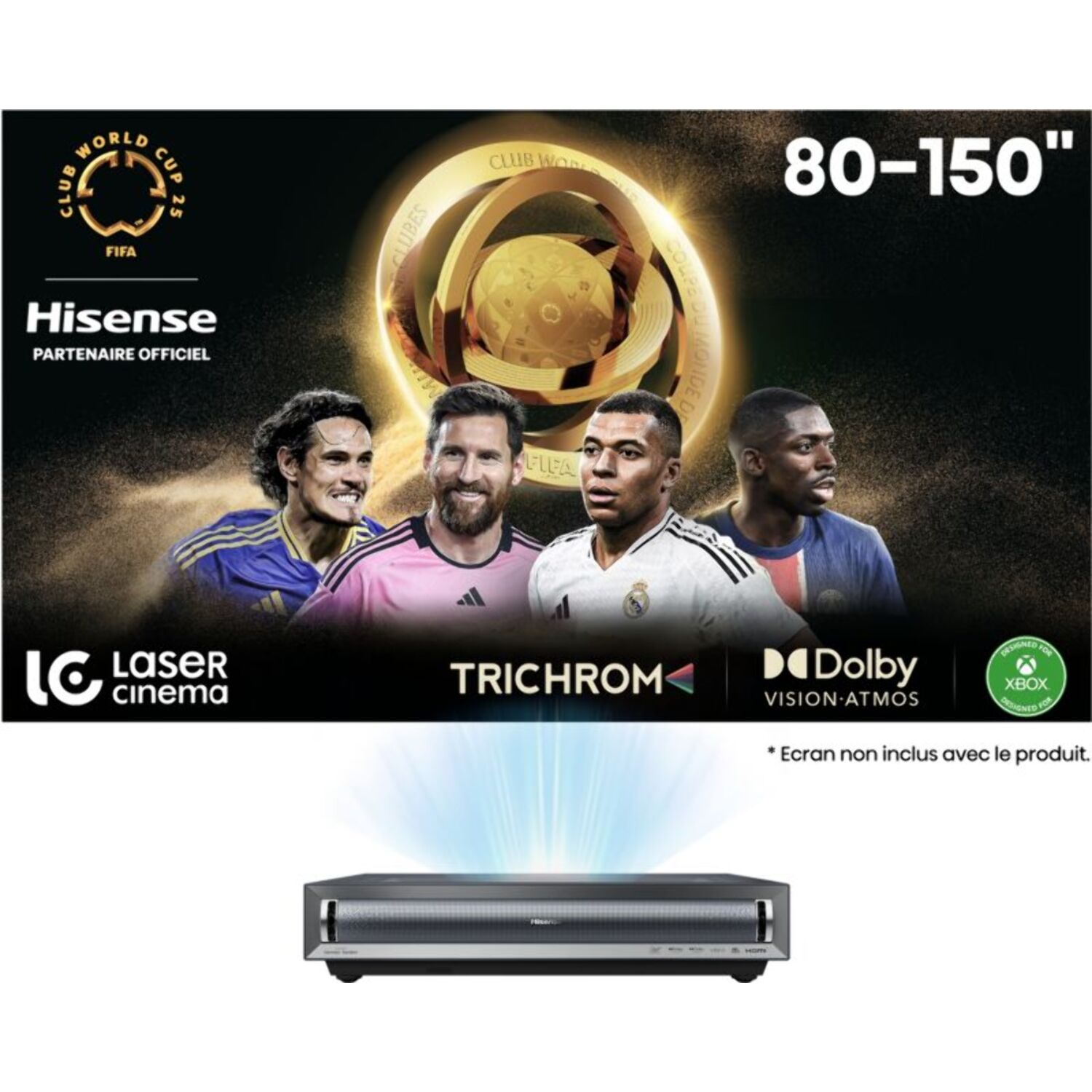 Vidéoprojecteur home cinéma HISENSE PX3-PRO 2024