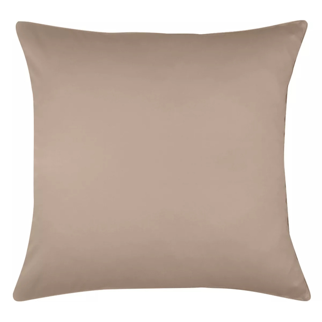 Taie d'oreiller satin de coton uni rose Ava uni rose fume