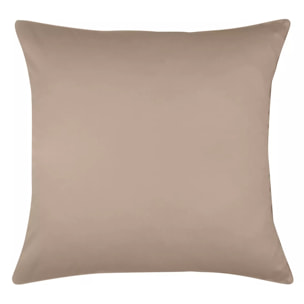 Taie d'oreiller satin de coton uni rose Ava uni rose fume