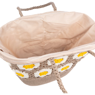 Belbo Borsa a spalla Donna. Realizzato in cotone tessuto a mano.