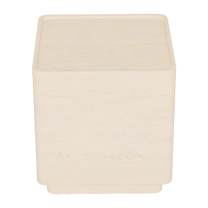Violette – Table d’appoint design en magnésie naturelle