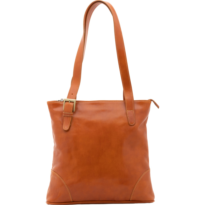 Borsa a spalla  da donna In Vera pelle Made in Italy 33x35x8 cm