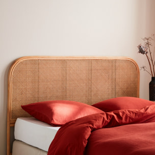 Tête de lit bohème rotin naturel et cannage SUMATRA