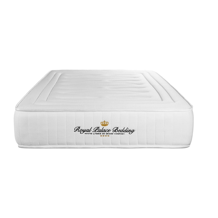 Ensemble - Matelas Mémoire de forme 20cm d'épaisseur - 3 zones de confort - Confort ferme - Sommier tapissier en kit - 1 place